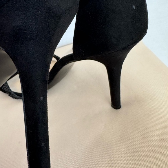 Nine West Black Amurri Sueded Rhinestone Heels 9.5 - Picture 8 of 8